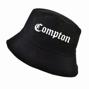 "COMPTON" Chapeau Bob Blanc Imprimé - URB1™