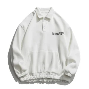 "STRAWHAT" Sweat-shirt crewneck Blanc - URB1™