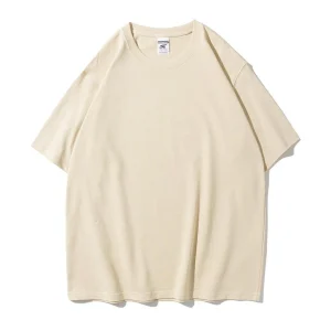 "ESSENTIAL" T-SHIRT BASIQUE UNI BEIGE STREETWEAR - URB1™