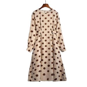 Robe A Pois Grande Taille Mi Longues