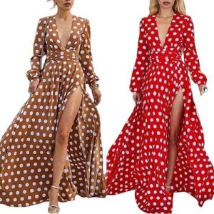 Robe Longue A Pois Tunique