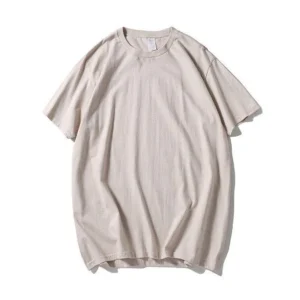 "ESSENTIAL" T-SHIRT BASIQUE UNI BEIGE STREETWEAR - URB1™