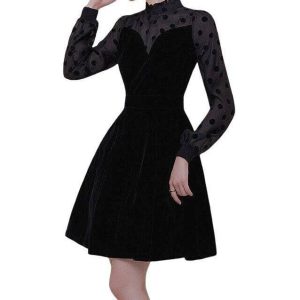 Robe A Pois Grande Taille Streetwear