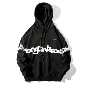 "KEEP-ON" Sweatshirt Noir Hoodie à capuche - URB1™