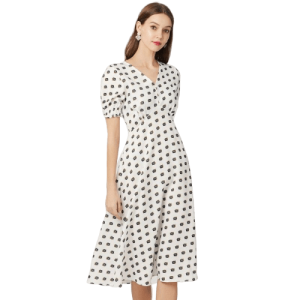 Robe À Pois Courte Blazer Look Bershka