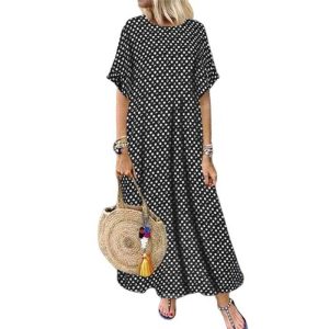 Robe Longue A Pois Femme Grande Taille