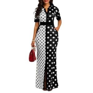 Robe D Ete A Pois Africaine