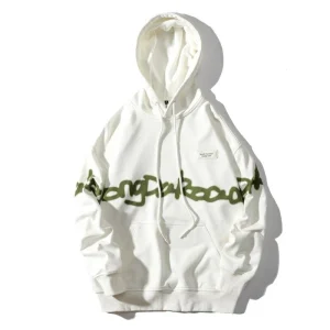 "KEEP-ON" Sweatshirt Blanc Hoodie à capuche - URB1™