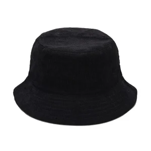 "HAT" Chapeau Bob en velour Noir - URB1™