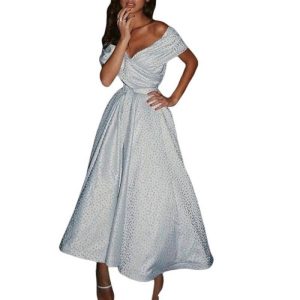 Robe Longue A Pois Blanche