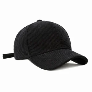 "CAP" Casquette Baseball Snapback en Velour Noir - URB1™
