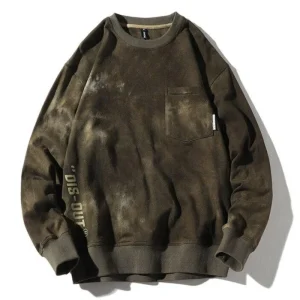 "DIS-OUT" Crewneck Tie and dye Vert - URB1™