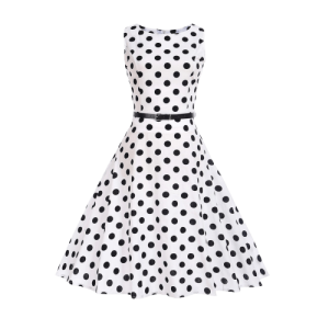 Robe Rétro À Pois