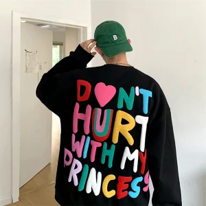 "HDRD" Sweat-shirt Hoodie imprimé coloré Noir - URB1™