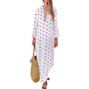Robe D Ete A Pois Longue D Femme