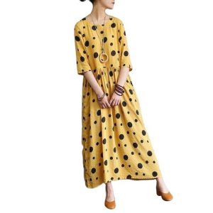 Robe D Ete A Pois Vetements Femme