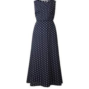 Robe Longue Bleu Demoiselle D&rsquo;Honneur À Pois