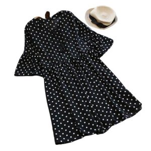 Robe A Pois Courte De Soiree Longue Grande Taille