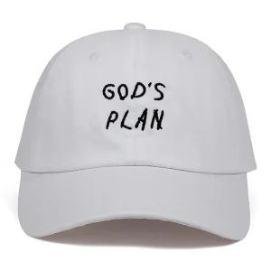 "GOD'S PLAN" Casquette Baseball Streetwear Blanc - URB1™