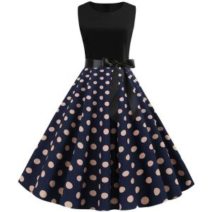 Robe A Pois Grande Taille De Fete