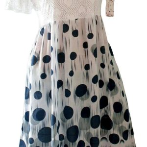 Robe A Pois Courte Longues Dentelle