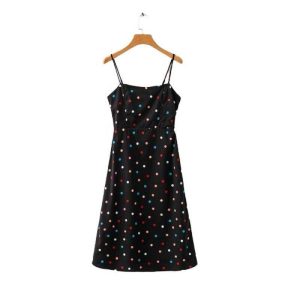 Robe Moulante A Pois De Soiree