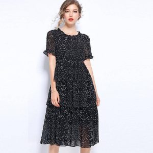 Robe Boheme A Pois Longue