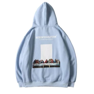 "DISINTEGRATION" Sweatshirt Hoodie à capuche Bleu - URB1™