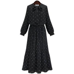 Robe A Pois Grande Taille Tunique Soie Femme