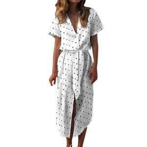 Robe Boheme A Pois De Ceremonie