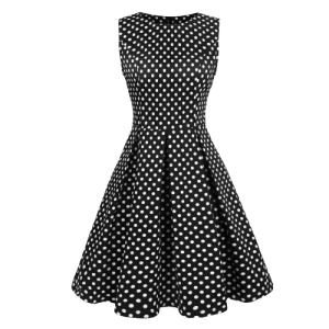 Robe À Pois Courte Pull Manches Courte