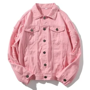 "JCKD" Veste en jean rose denim - URB1™