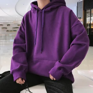 "ESSENTIAL" Sweatshirt Violet Hoodie à Capuche - URB1™