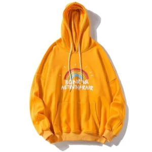 "BOINRAQ" SWEATSHIRT HOODIE À CAPUCHE JAUNE - URB1™