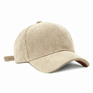"CAP" Casquette Baseball Snapback en Velour Beige - URB1™