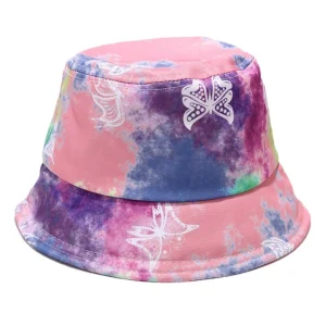 "PAPILLON" Chapeau Bob Bleu et Rose Imprimé - URB1™