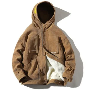 "SETMOHG" Manteau Blouson Beige Velour Mouton - URB1™