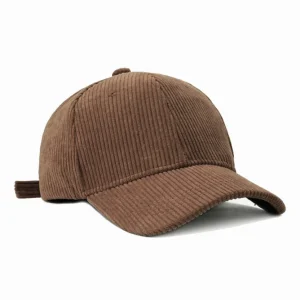 "CAP" Casquette Baseball Snapback en Velour Marron - URB1™