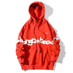 "KEEP-ON" Sweatshirt Rouge Hoodie à capuche - URB1™