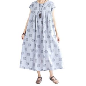 Robe D Ete A Pois Longue Femme