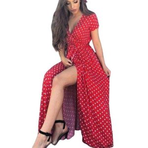 Robe Boheme A Pois Vetement Femme Style