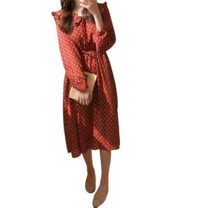 Robe Boheme A Pois Femme Chic