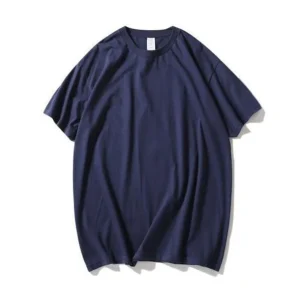 "ESSENTIAL" T-SHIRT BASIQUE UNI BLEU MARINE STREETWEAR - URB1™