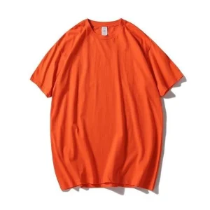 "ESSENTIAL" T-SHIRT BASIQUE UNI ORANGE STREETWEAR - URB1™