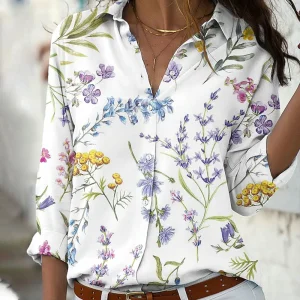 Chemise et boutons imprimés à pois 3D