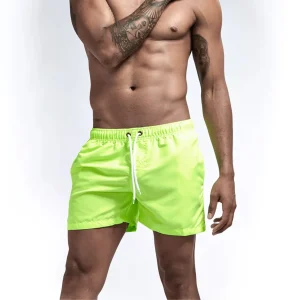 "SWIM" Maillot de bain Short de plage Homme couleur Vert Fluo -  URB1™