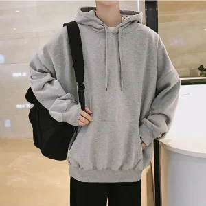 "ESSENTIAL" Sweatshirt Gris Clair Hoodie à Capuche - URB1™