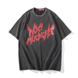 "ACC" T-shirt Gris Oversize streetwear - URB1™