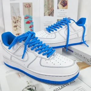 "TWISTED" Lacets Chaussures Style Corde Torsadée Baby Blue - URB1™