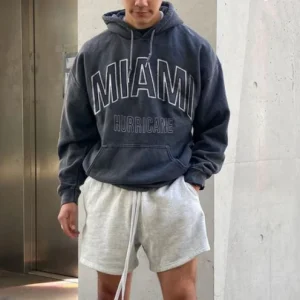 "MIAMI" Sweat-shirt Hoodie à capuche Bleu - URB1™